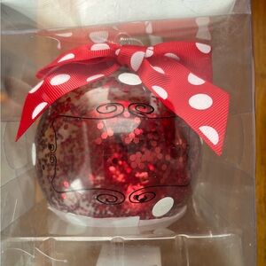 Red Polka Dot Ribbon Ornament